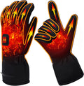 Electric Rechargeable Battery Thermal Gloves for Men Women, 7.4V Touchscreen Waterproof Windproof Heated Gloves for Hiking Skiing, Outdoor Indoor Portable Battery Hand Warmer